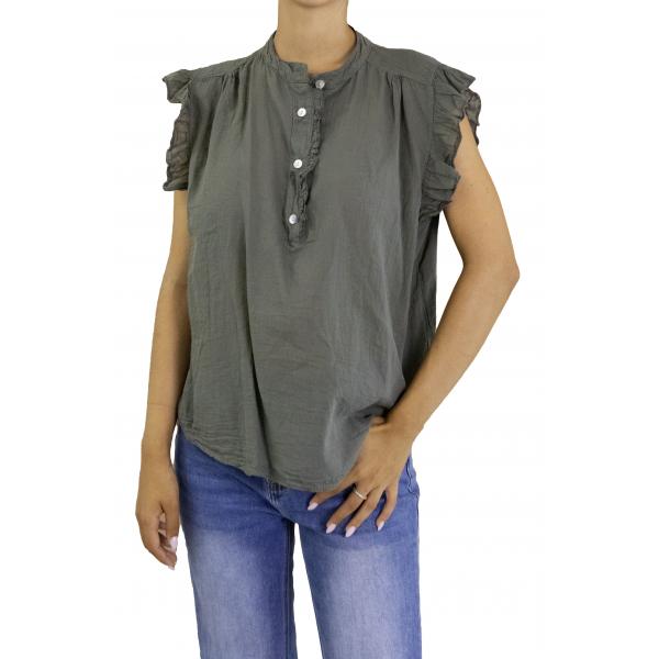 Camicia tinta unita 3 bottoni 